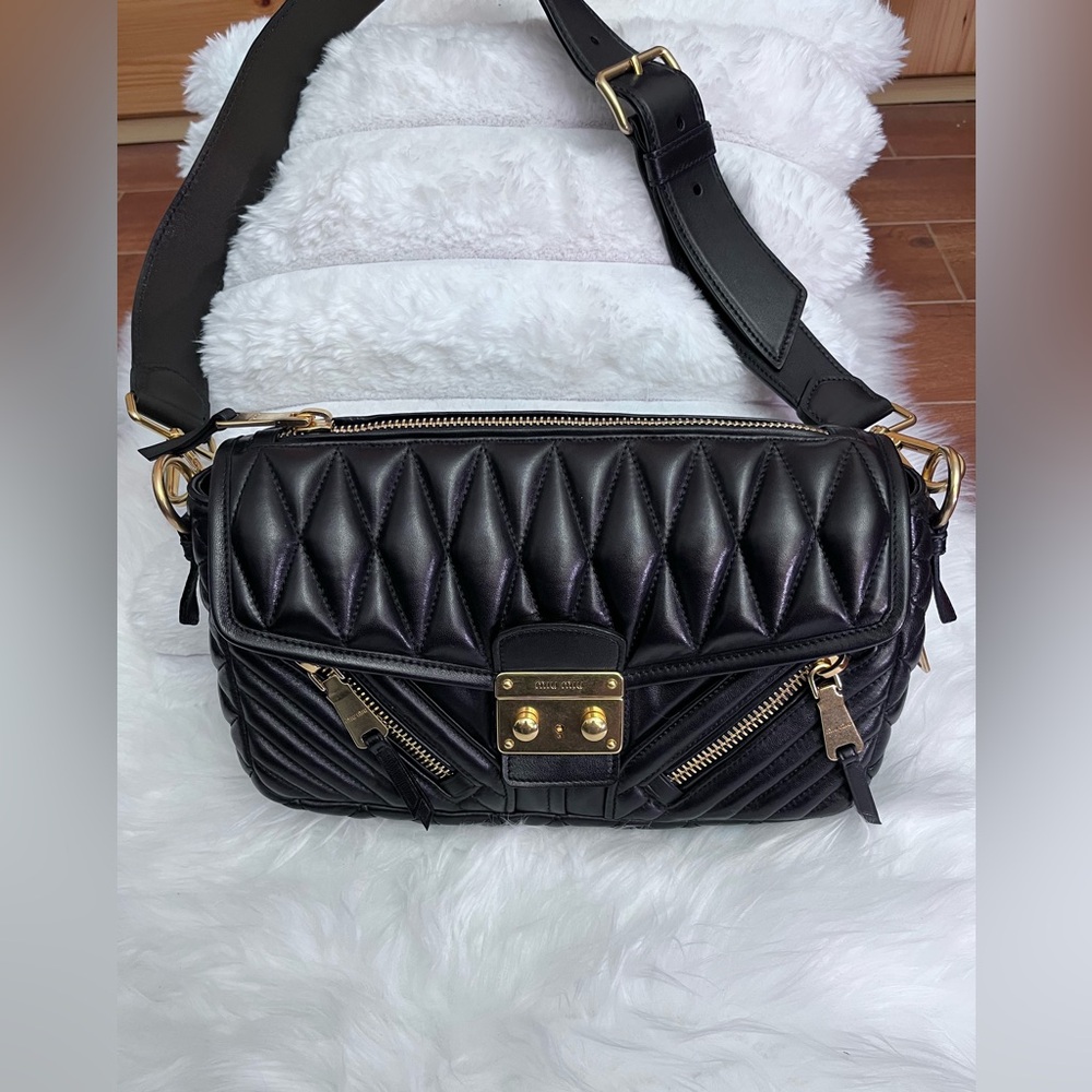 Miu Miu,Matelasse Leather Shoulder Bag, Calf Leather, Limited Edition